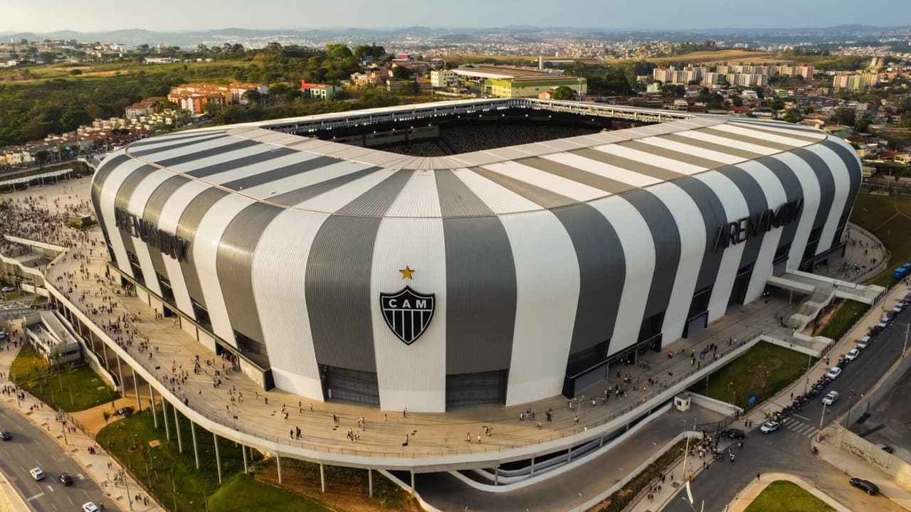 Flamengo busca título inaugural na Arena MRV, estádio do Atlético-MG.