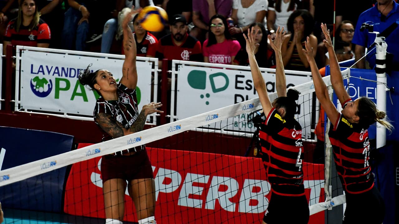 Transmissão e horário do clássico Fluminense x Flamengo na Superliga Feminina de Vôlei