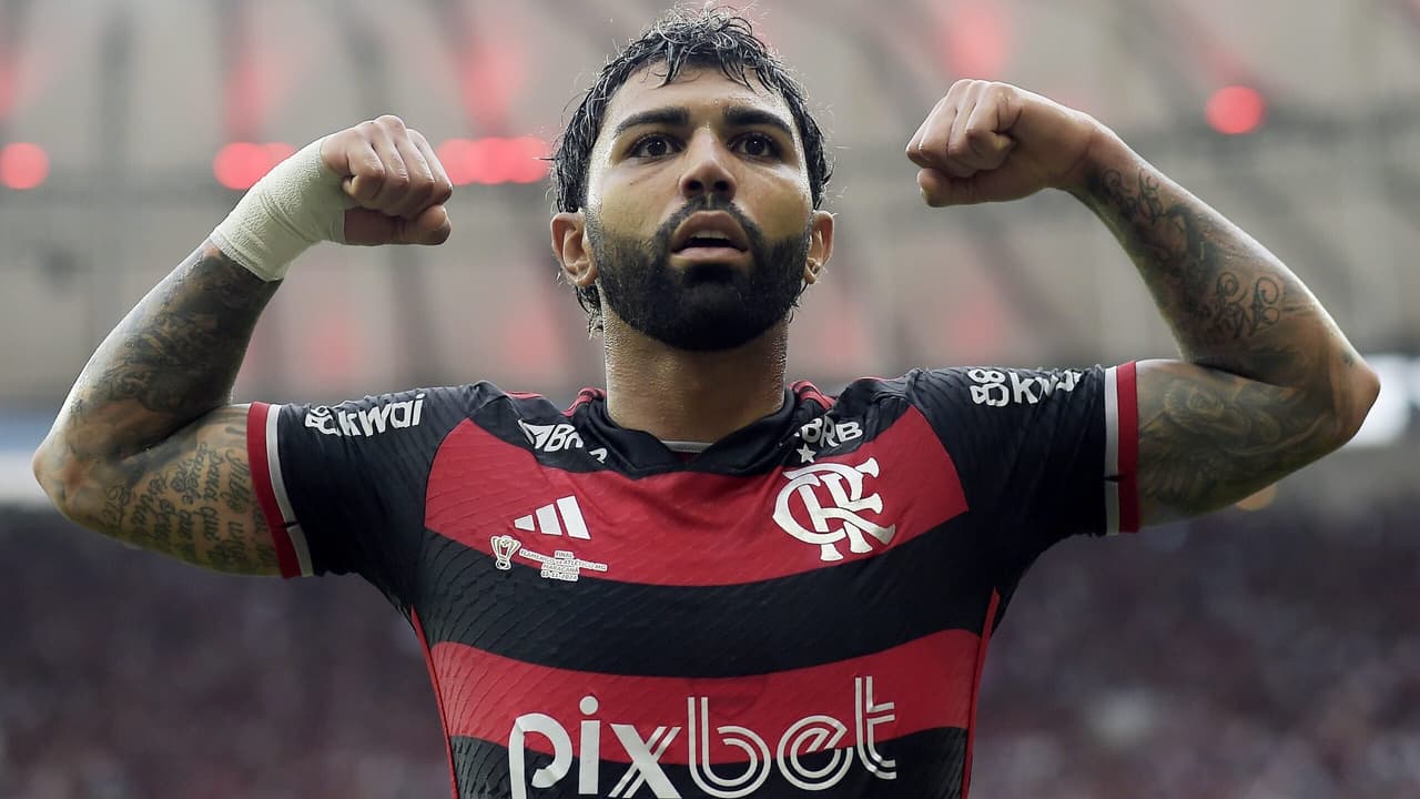 Gabigol, do Flamengo: o destaque em finais no jornal espanhol.
