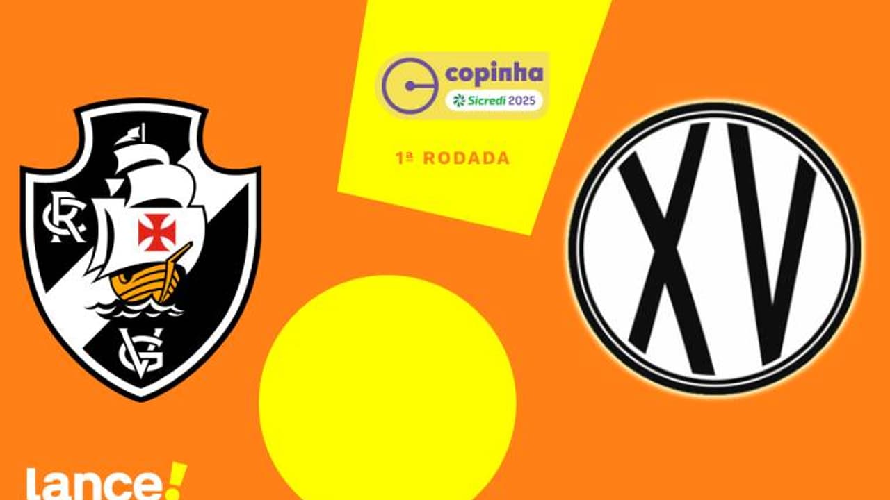 Vasco x XV de Piracicaba: onde assistir, horário e escalações