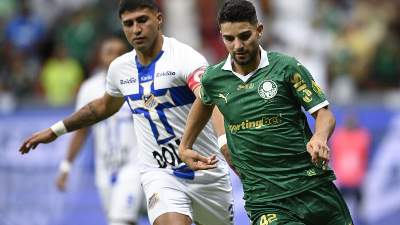 Flaco López brilha, porém Palmeiras cede empate ao Água Santa no Paulistão.