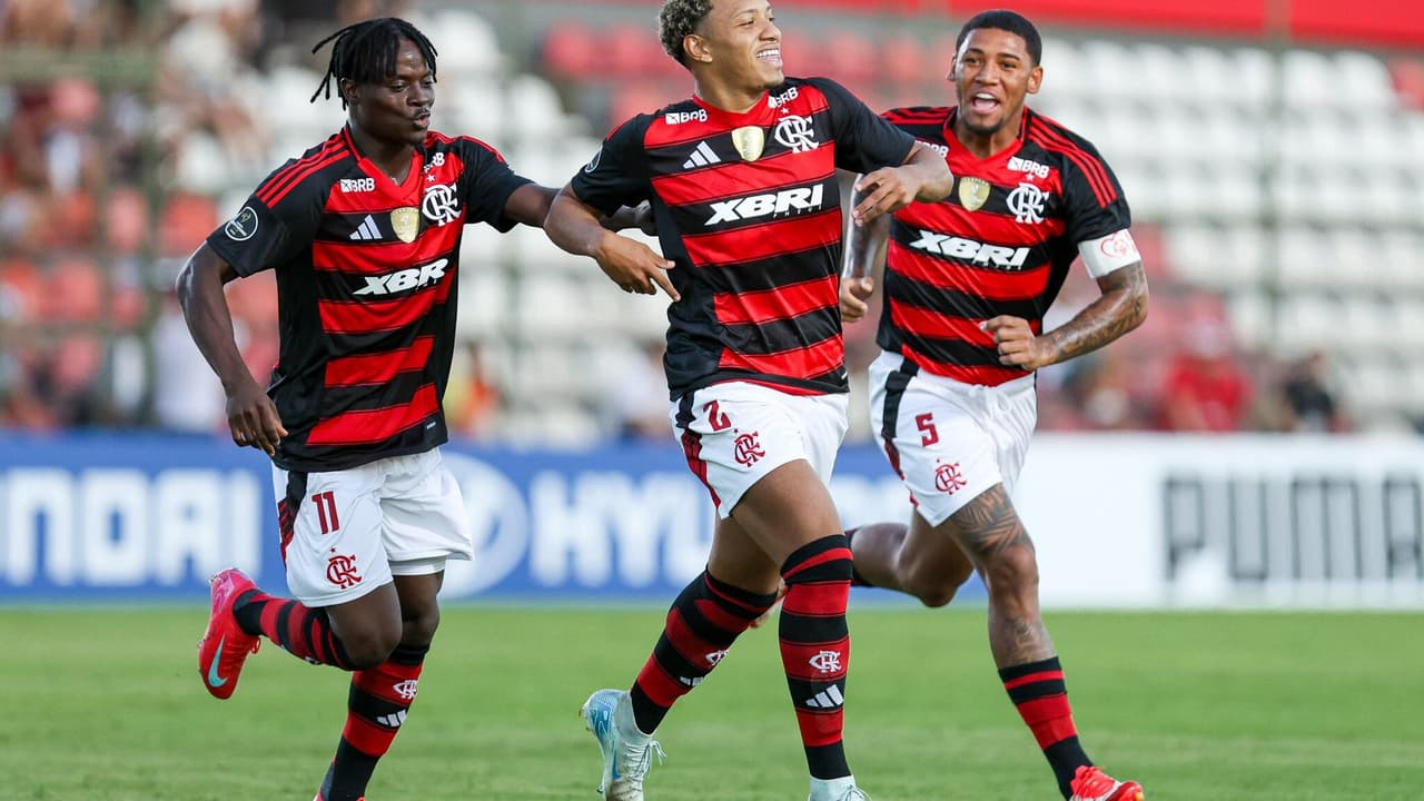 Flamengo sub-20 domina Olimpia na estreia da Libertadores com goleada impressionante.