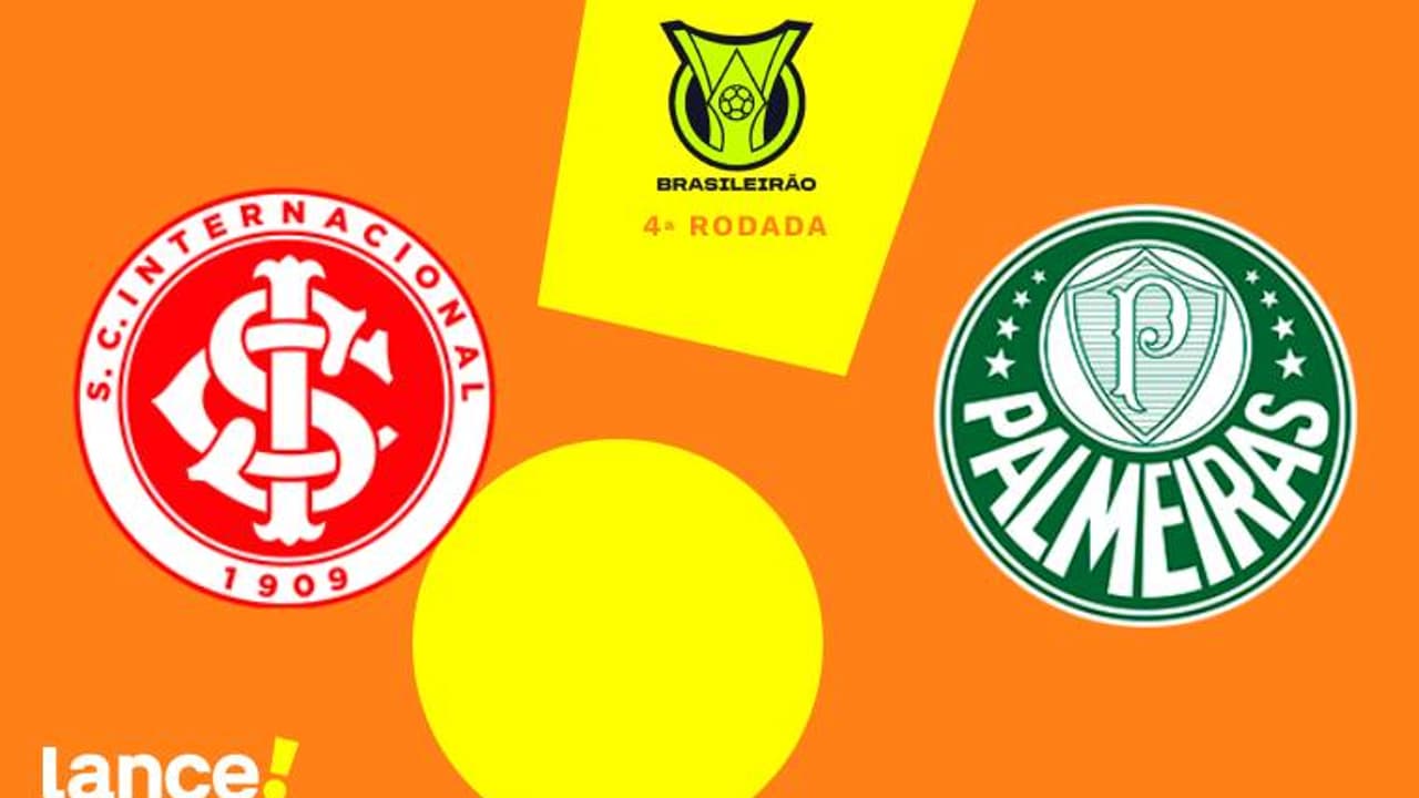 Internacional x Palmeiras: onde assistir, horário e prováveis escalações no Brasileirão.