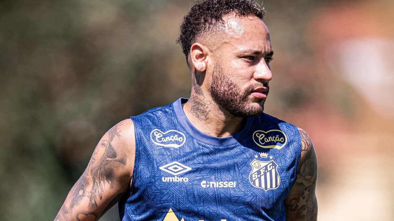 Neymar desfalca treino do Santos às vésperas do confronto contra o Botafogo