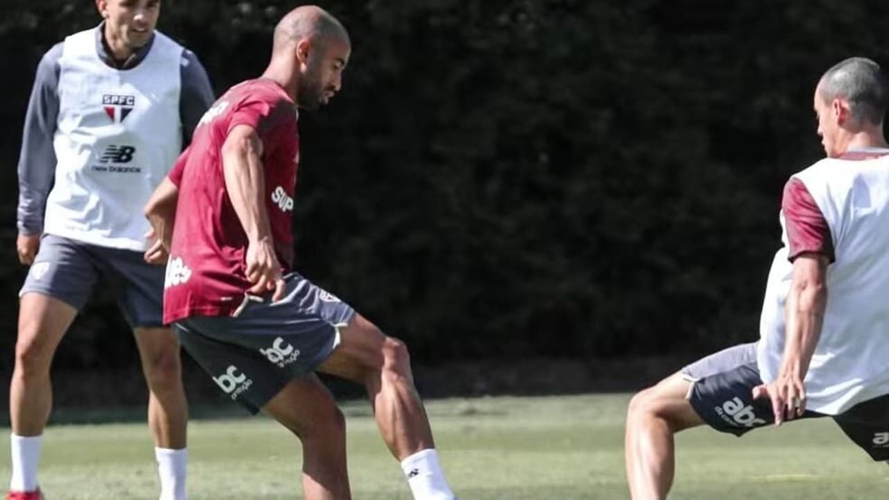 Recuperado, Lucas Moura celebra retorno ao São Paulo e projeta volta contra o Fortaleza