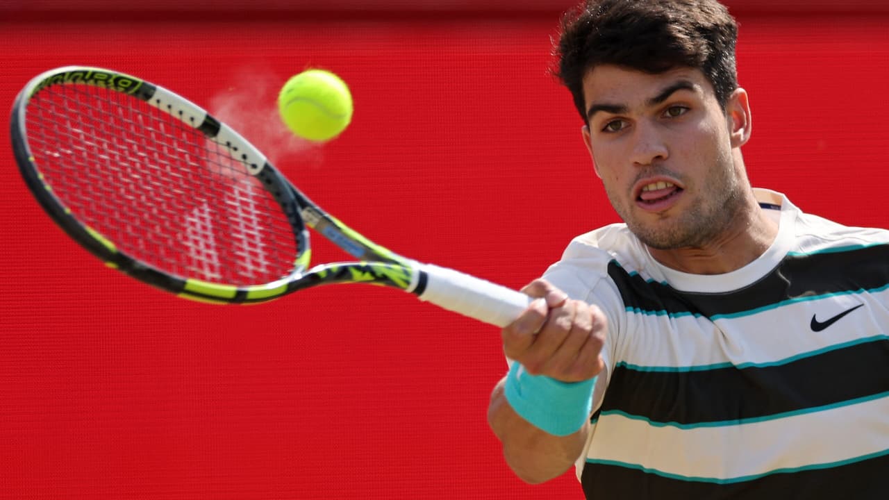 Imagens da estreia de Carlos Alcaraz no ATP 500 de Londres - Lance ...