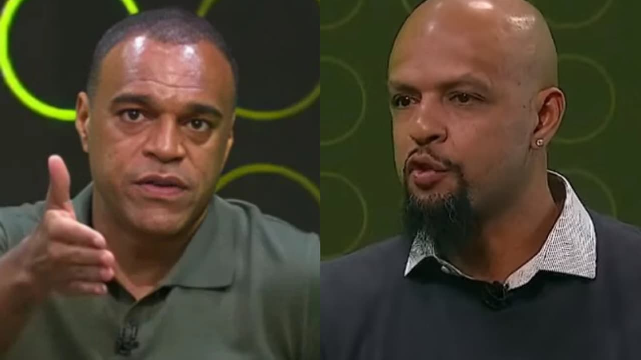 Denílson e Felipe Melo avaliam atuação de Neymar e discordam ao vivo