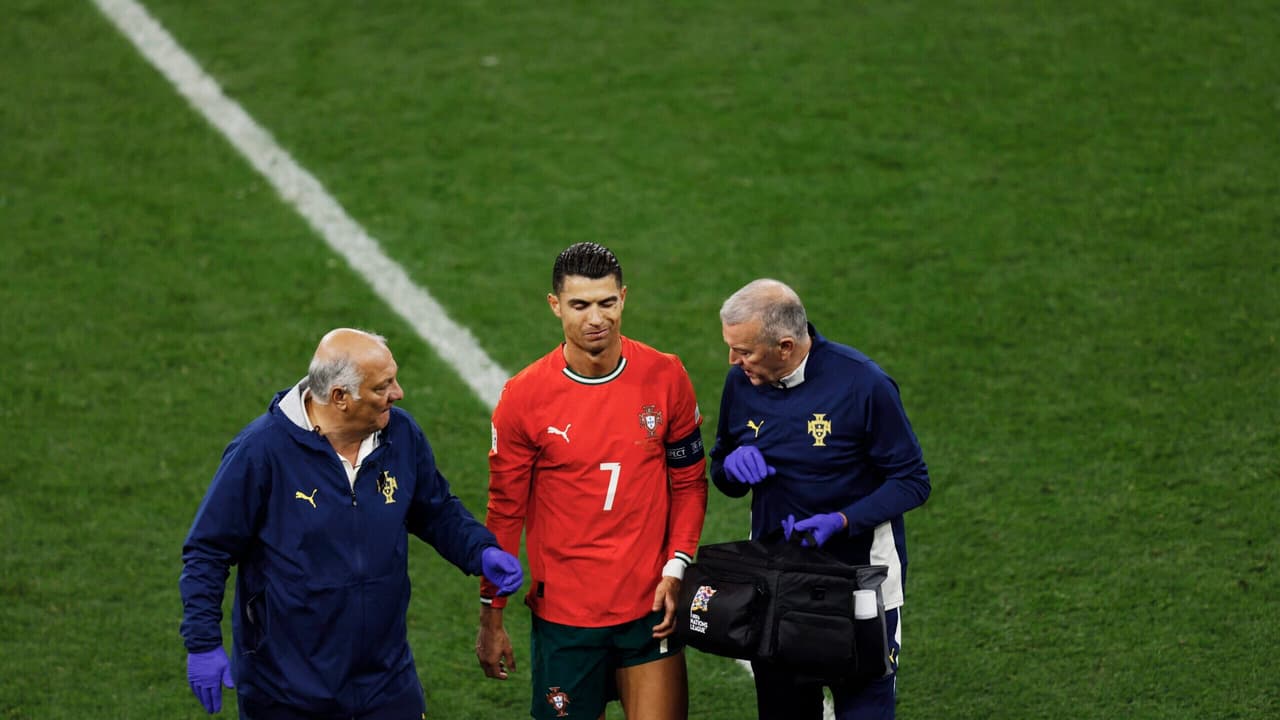 Cristiano Ronaldo durante a partida