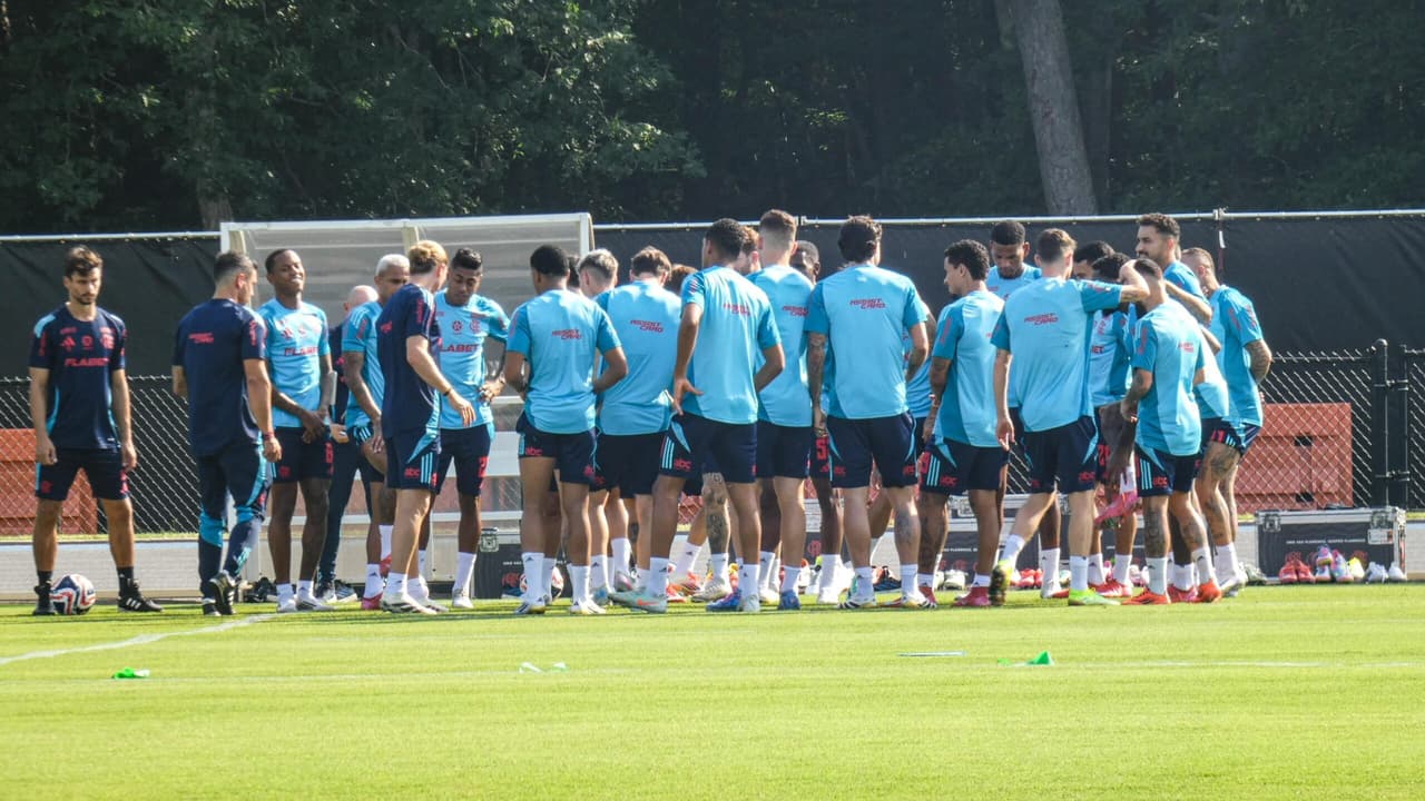 Mundial: com ausências, Flamengo realiza primeiro treino nos EUA