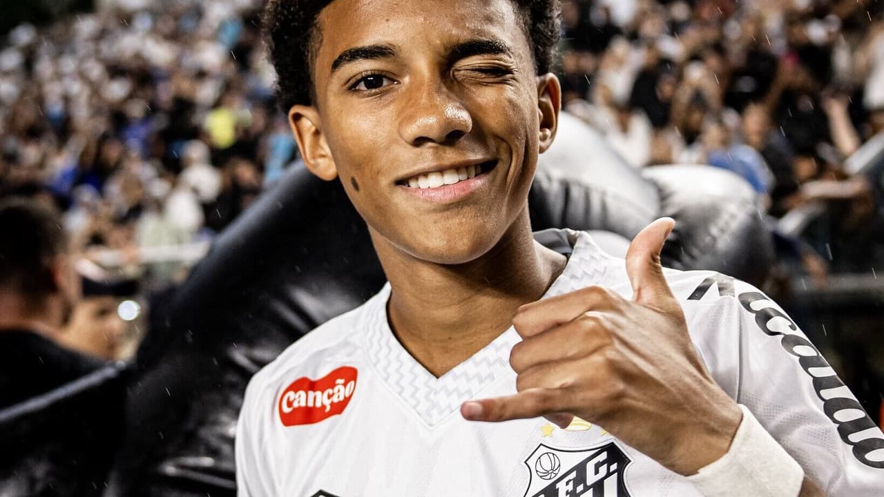 Jornal espanhol exalta estreia do filho de Robinho ao lado de Neymar no Santos