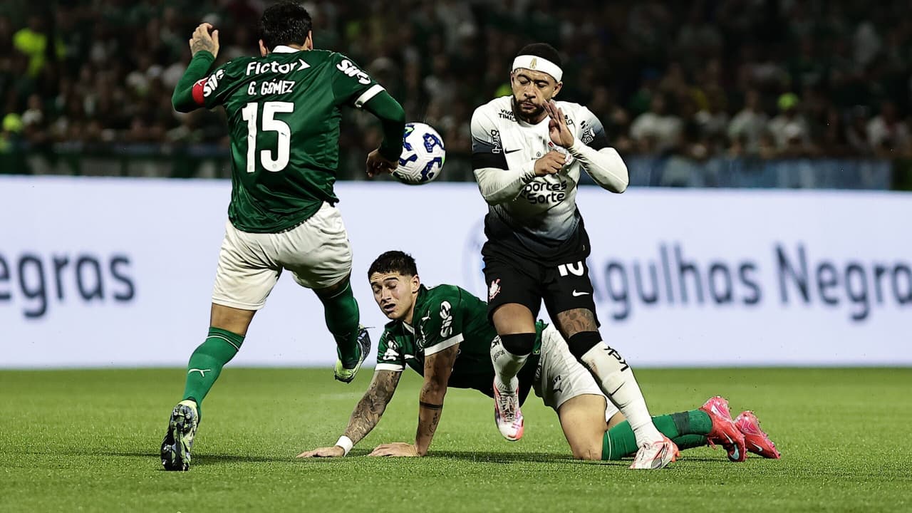 Cbf altera data do clássico Palmeiras x Corinthians no Brasileirão.