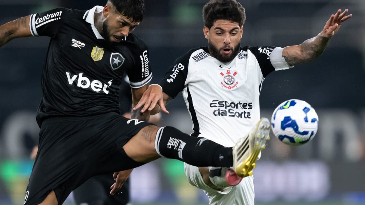 Empate emocionante entre Botafogo e Corinthians com destaque para os dois tempos.