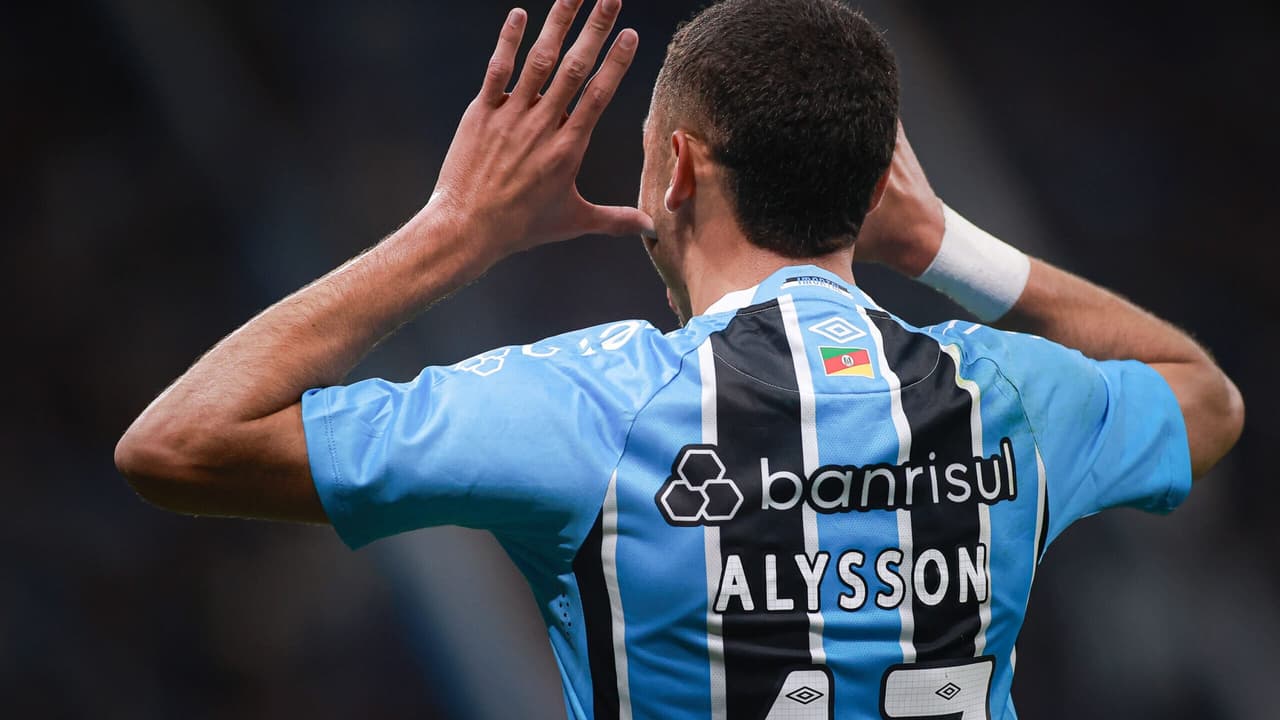 Primeiro gol e título: Alysson vive noite inesequecível no Grêmio