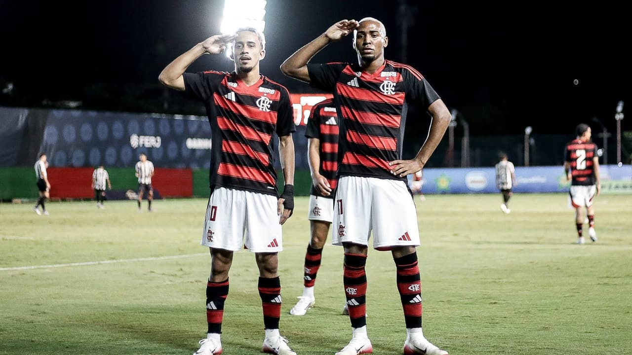 Revelações do sub-20 do Flamengo: Matheus Gonçalves e Lorran se destacam