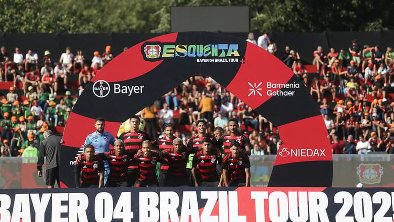 Análise crítica: publicação do Flamengo após vitória sobre o Leverkusen.