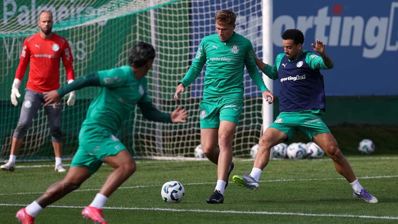 Palmeiras retorna aos treinos após goleada na Libertadores e atualiza quadro de lesionados
