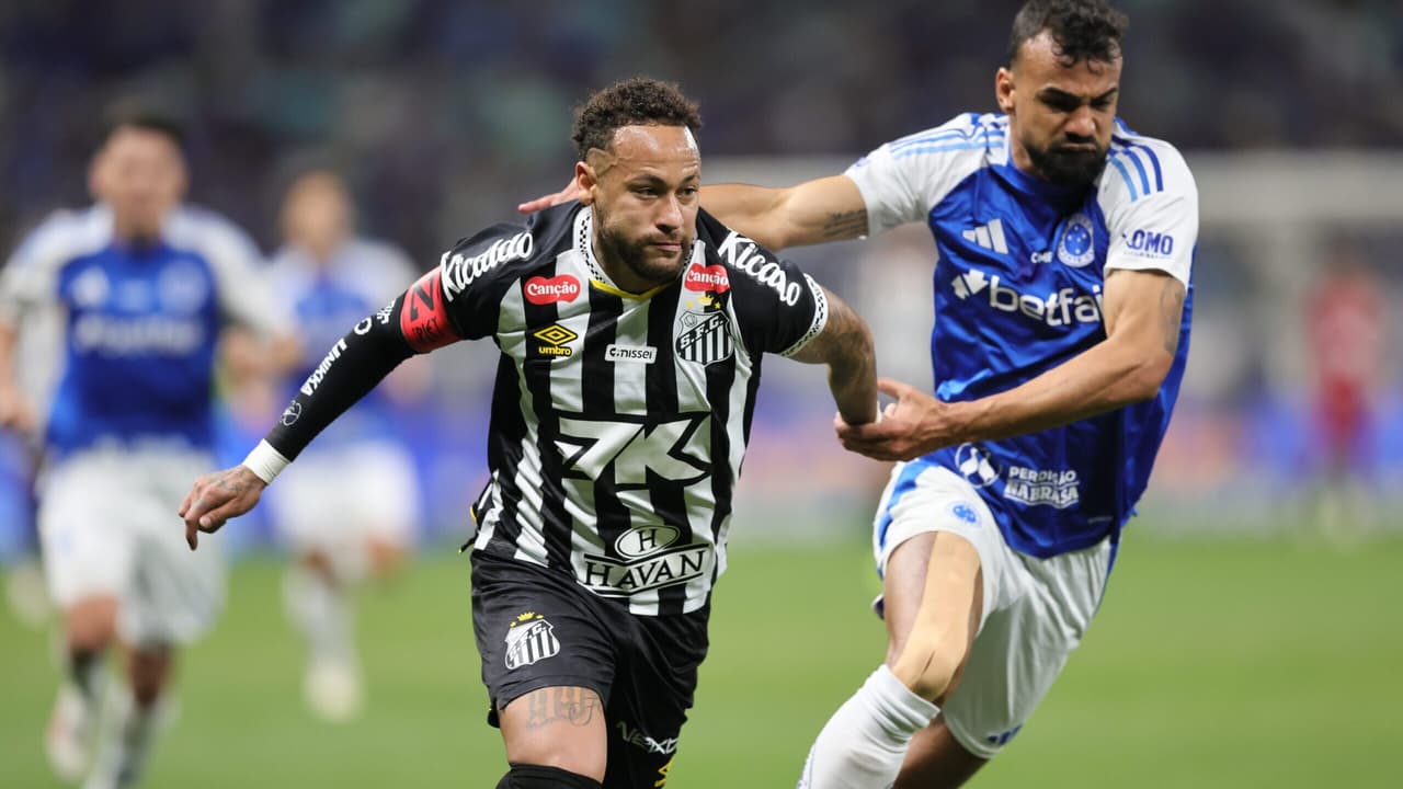 Neymar manda recado para filho de Fabricio Bruno após Santos x Cruzeiro