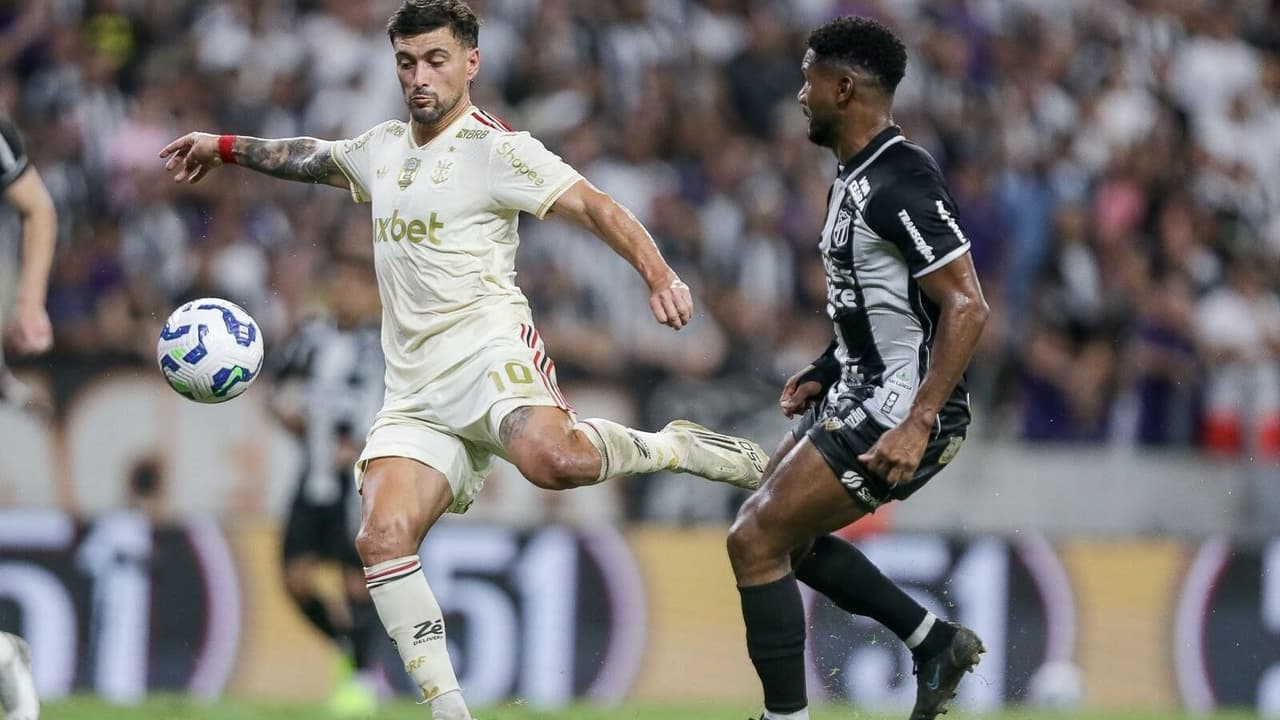 Flamengo mantém liderança do Brasileirão mesmo cedendo empate contra o Ceará