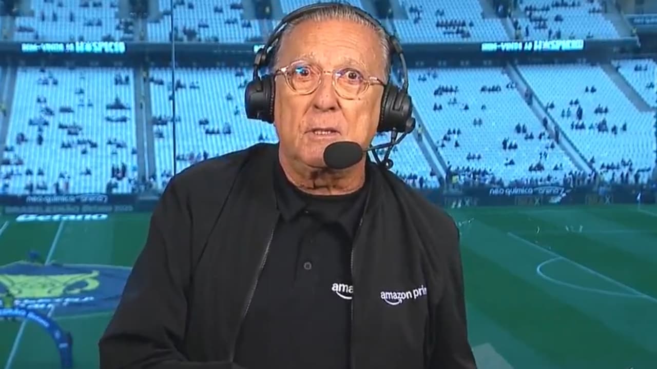 Discussão entre Galvão Bueno e Nadine Bastos sobre polêmica em Botafogo x Palmeiras