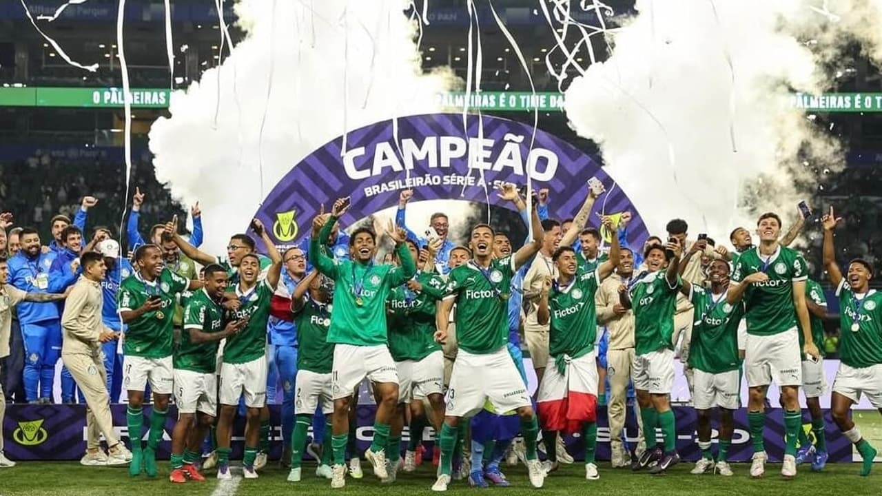 Palmeiras amplia liderança em títulos ao vencer Brasileiro Sub-20