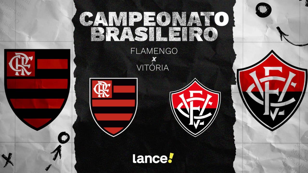 Flamengo e Vitória: como assistir ao vivo, horário e escalações do Brasileirão