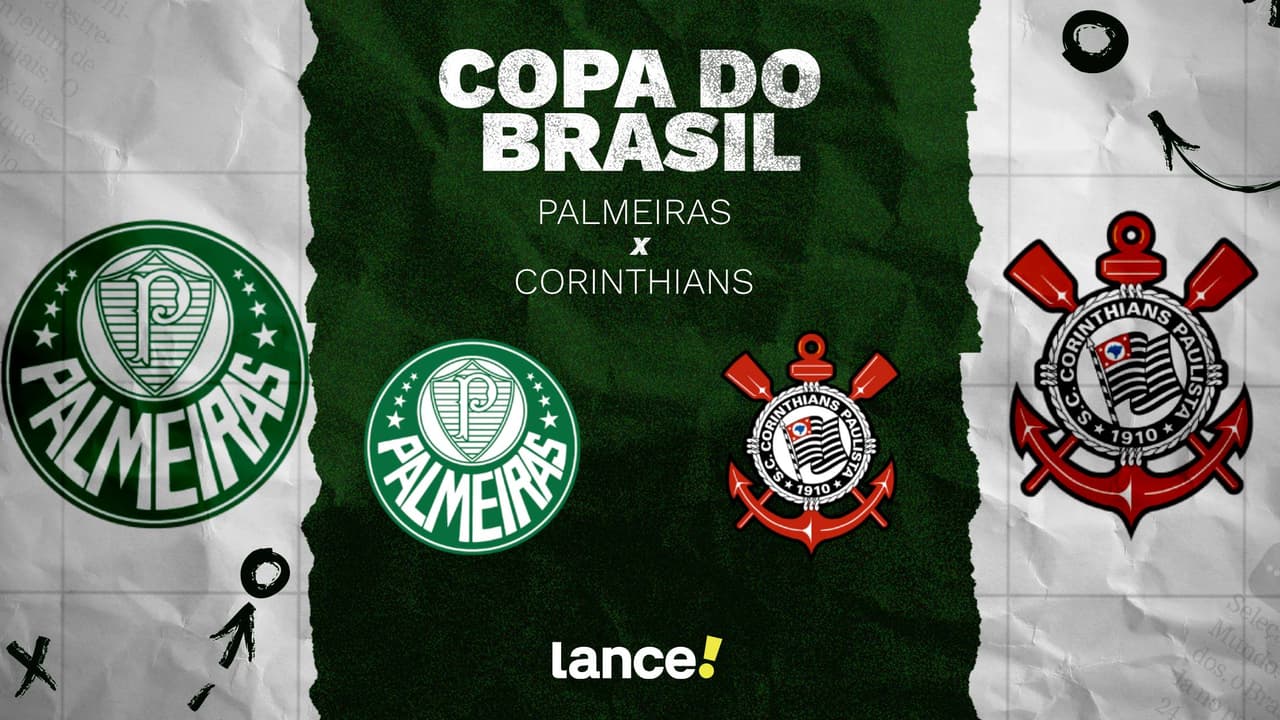 Palmeiras x Corinthians: transmissão, horário e escalações na Copa do Brasil