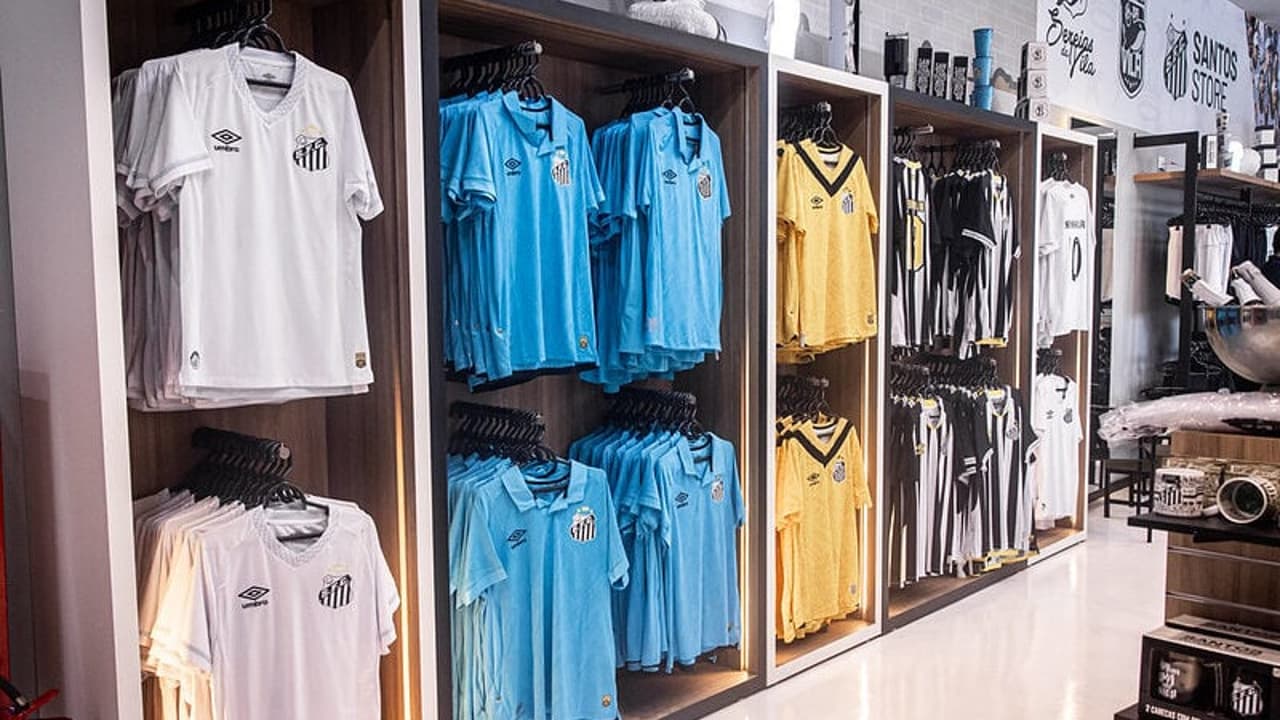 De cara nova: Santos Store da Vila Belmiro é reformada e projeta espaço kids