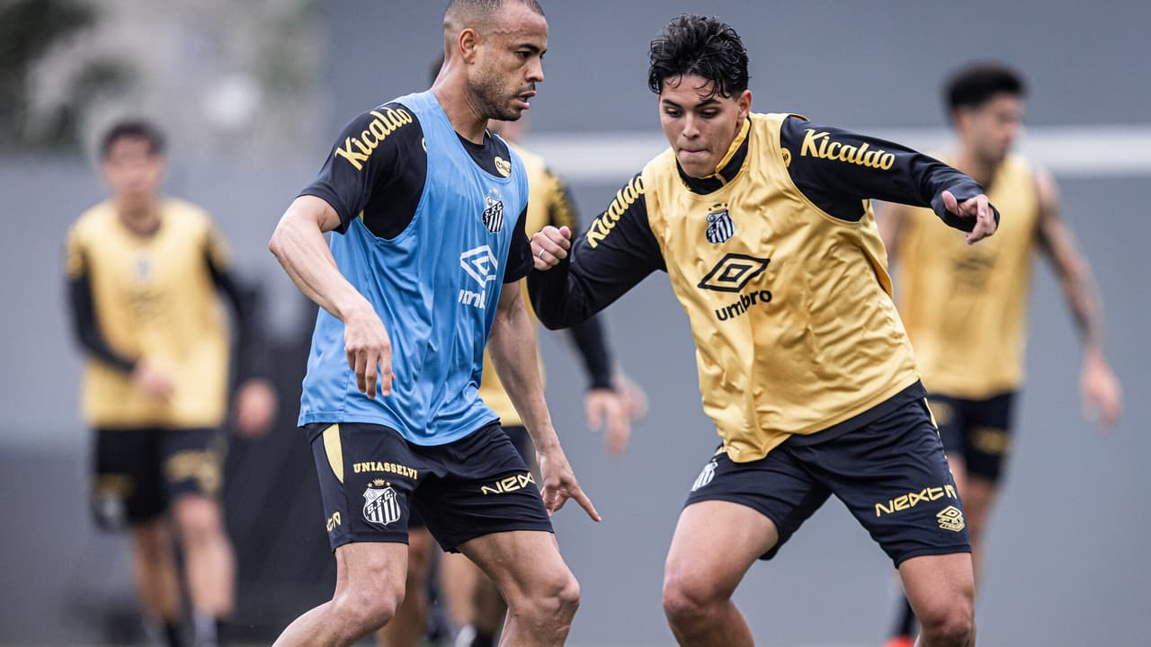 Santos se reapresenta com titulares na academia e reservas no campo