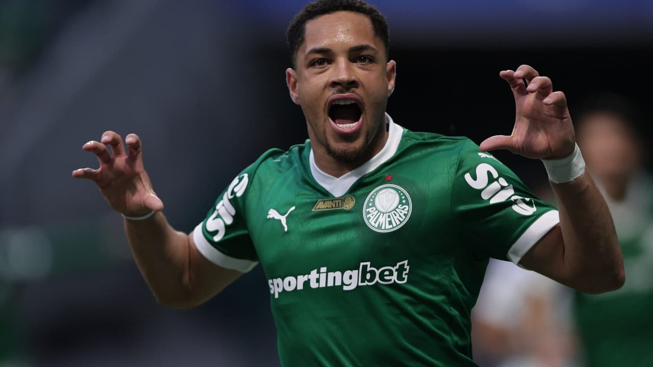 Vitor Roque marca gol decisivo em Palmeiras x Internacional e gera repercussão