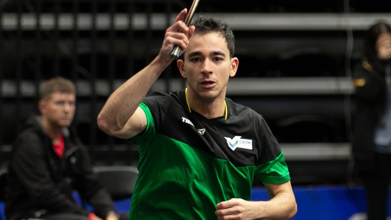 Veja lance a lance da eliminação de Calderano no WTT de Montpellier