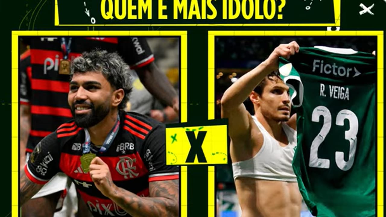 Flamengo e Palmeiras: quem realmente é ídolo, Gabigol ou Veiga? Debate esquenta nas torcidas!