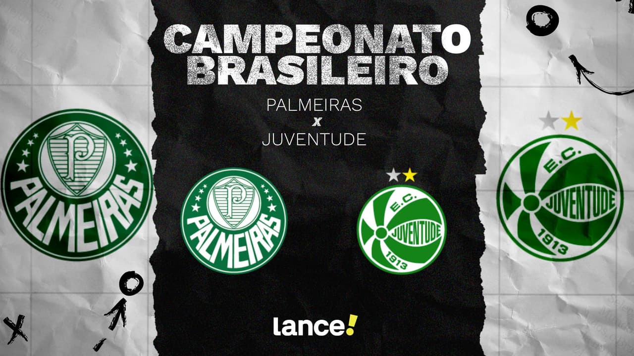 Palmeiras e Juventude: detalhes do jogo, horário e escalações do Brasileirão