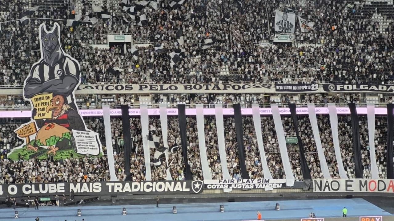 Botafogo provoca Flamengo em festa vibrante no Nilton Santos