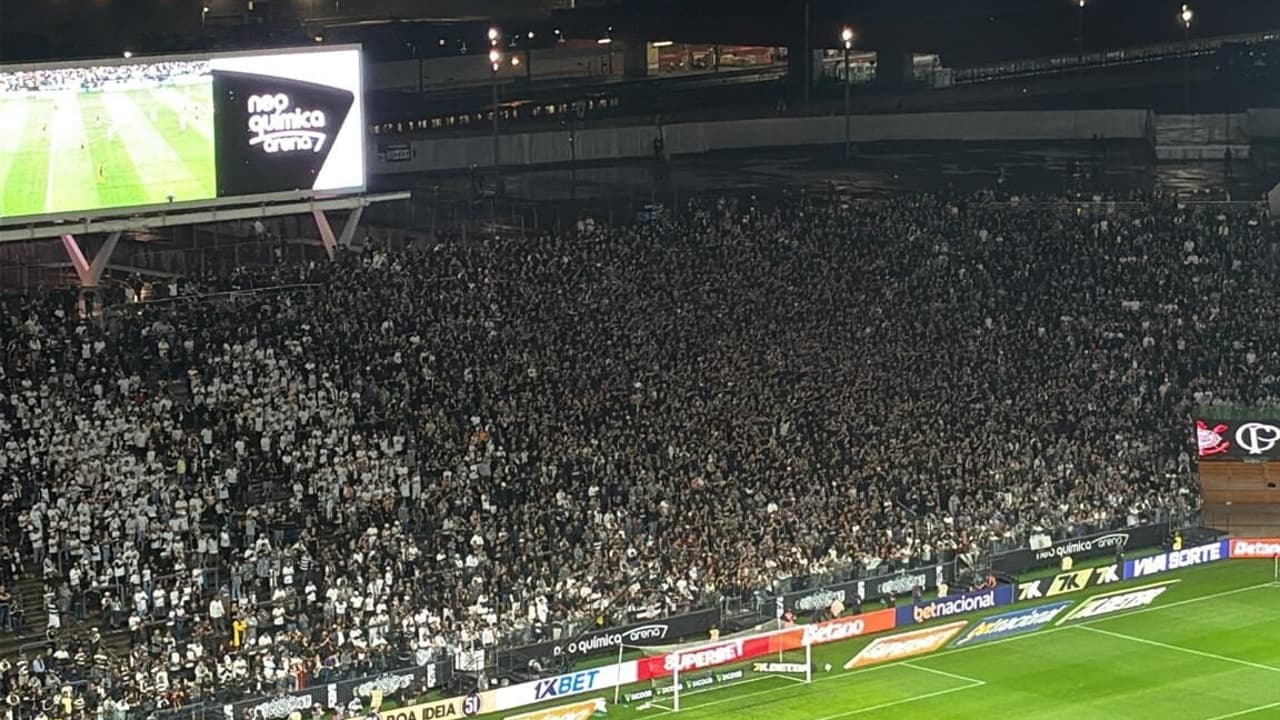 Torcida do Corinthians celebra conquista da Libertadores na Neo Química Arena