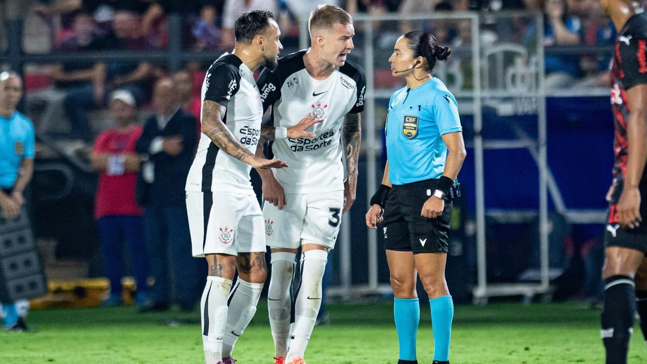 Edina Alves revela detalhes da expulsão de Charles e explica a polêmica dos cartões em Corinthians