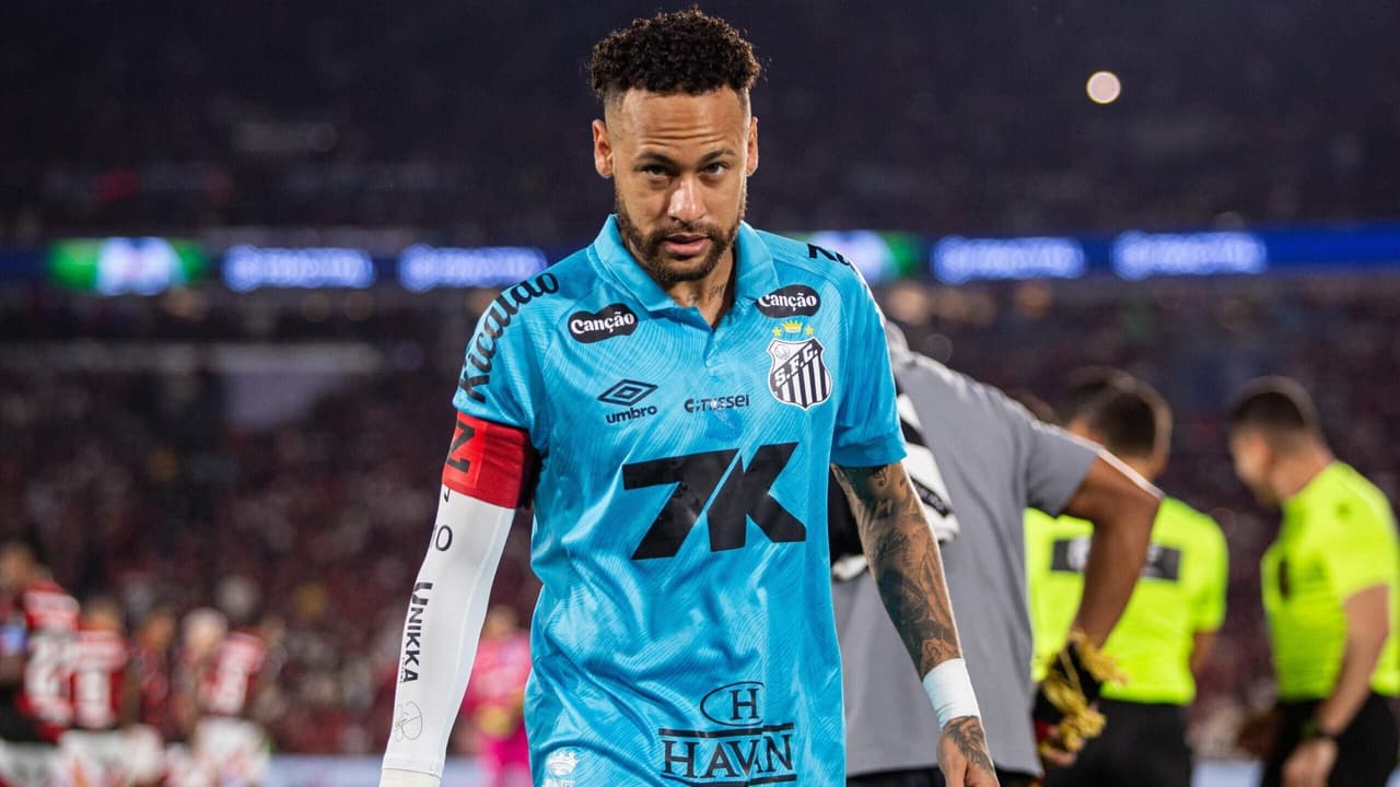 Neymar sob pressão: jornal espanhol avalia atuação difícil no confronto entre Flamengo e Santos