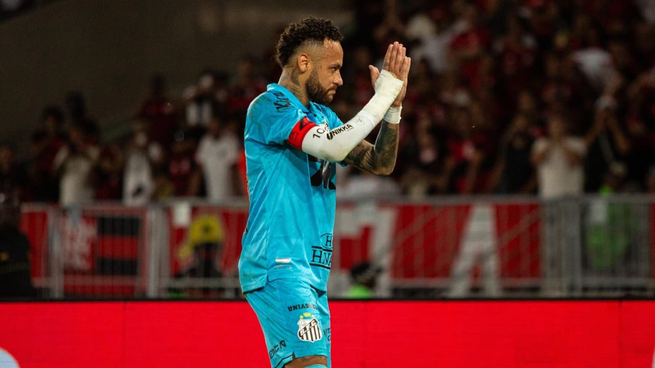 Flamenguista cumpre promessa inusitada sobre Neymar após duelo acirrado entre Santos e Palmeiras