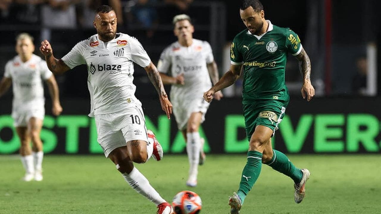 Palmeiras e Santos se enfrentam em duelo decisivo: Inteligência Artificial crava resultado da partida