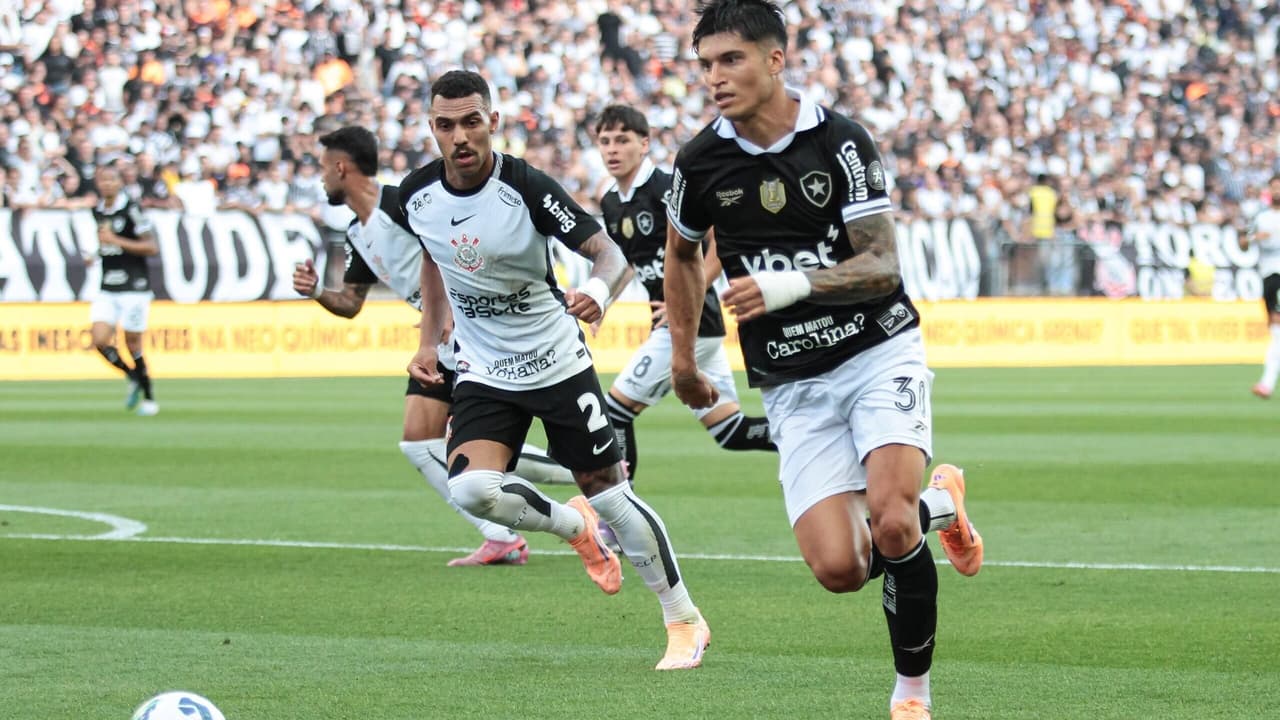 Corinthians e Botafogo empatam em partida eletrizante, mas sem definir rumos no Brasileirão