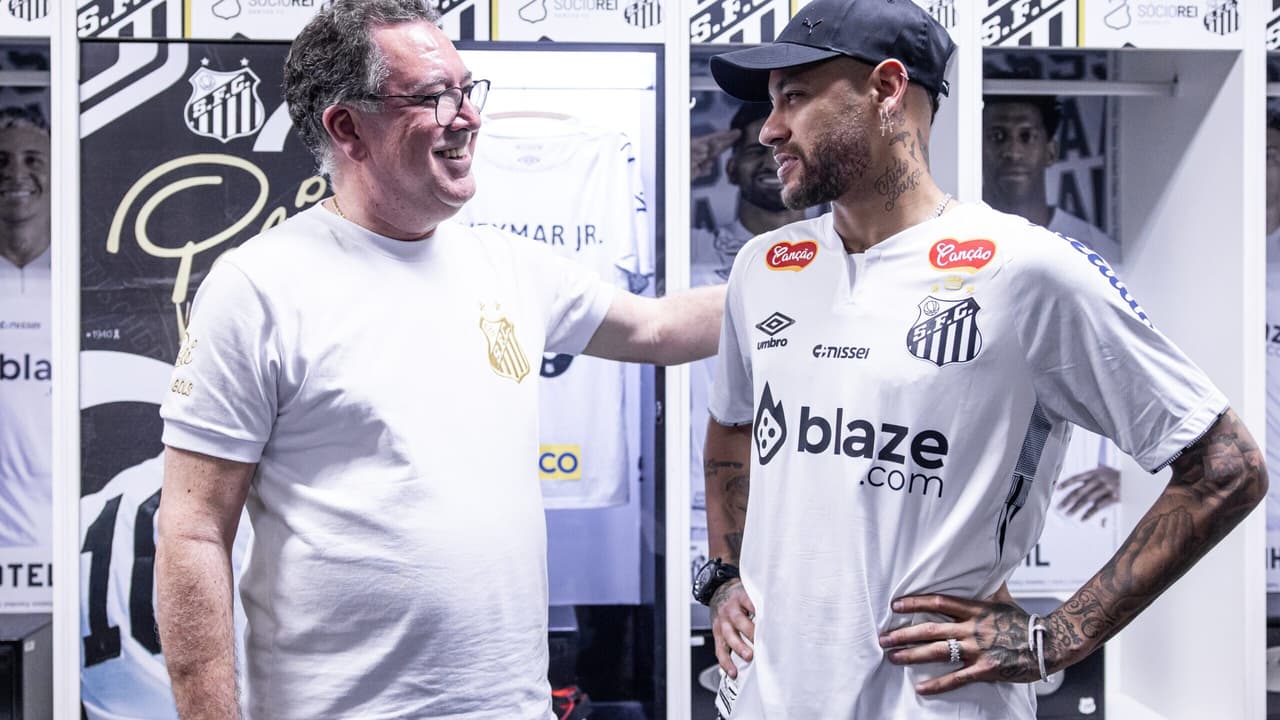 Presidente do Santos comenta interesse do Flamengo em Neymar: Decisão dele no mercado