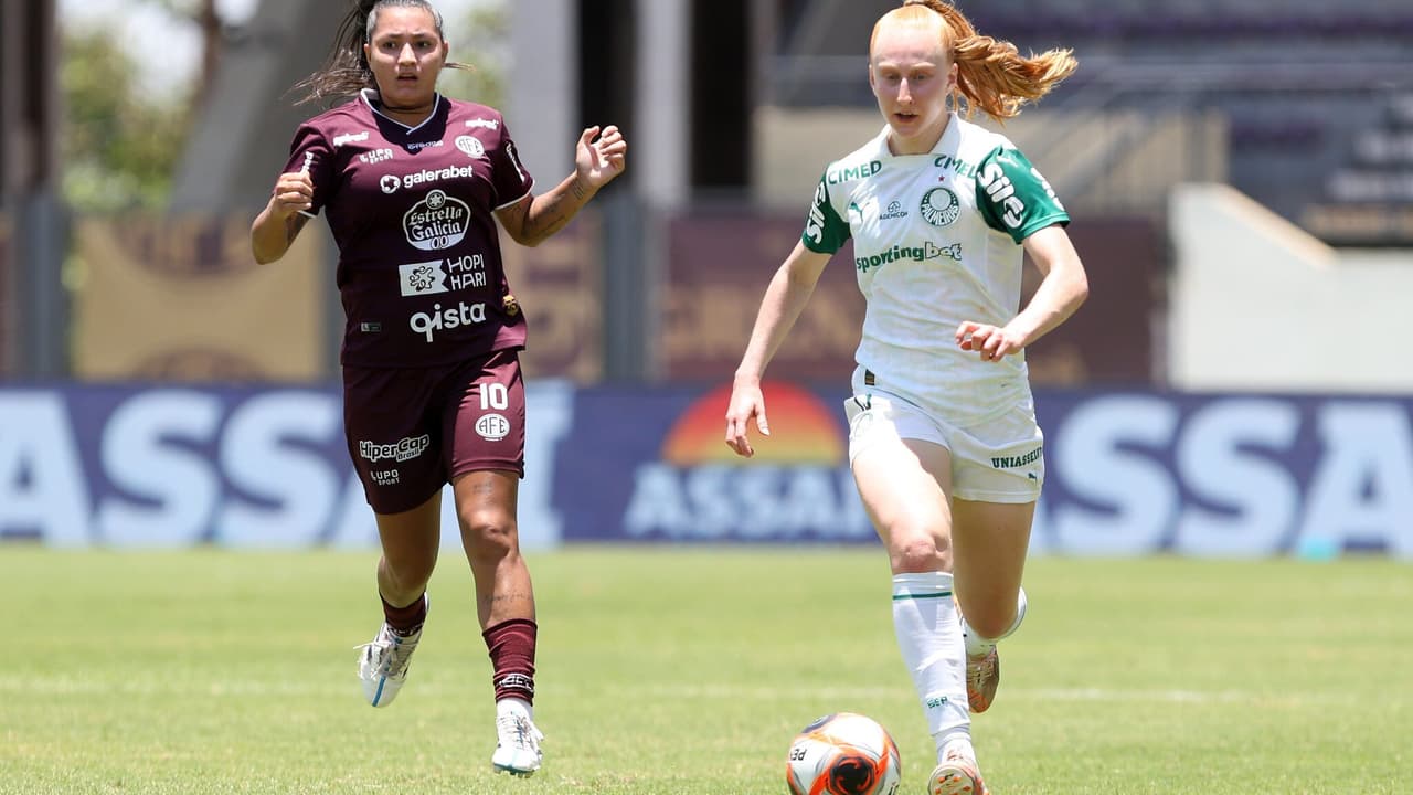 Palmeiras e Ferroviária feminino confirmam escalações para duelo decisivo; saiba onde assistir