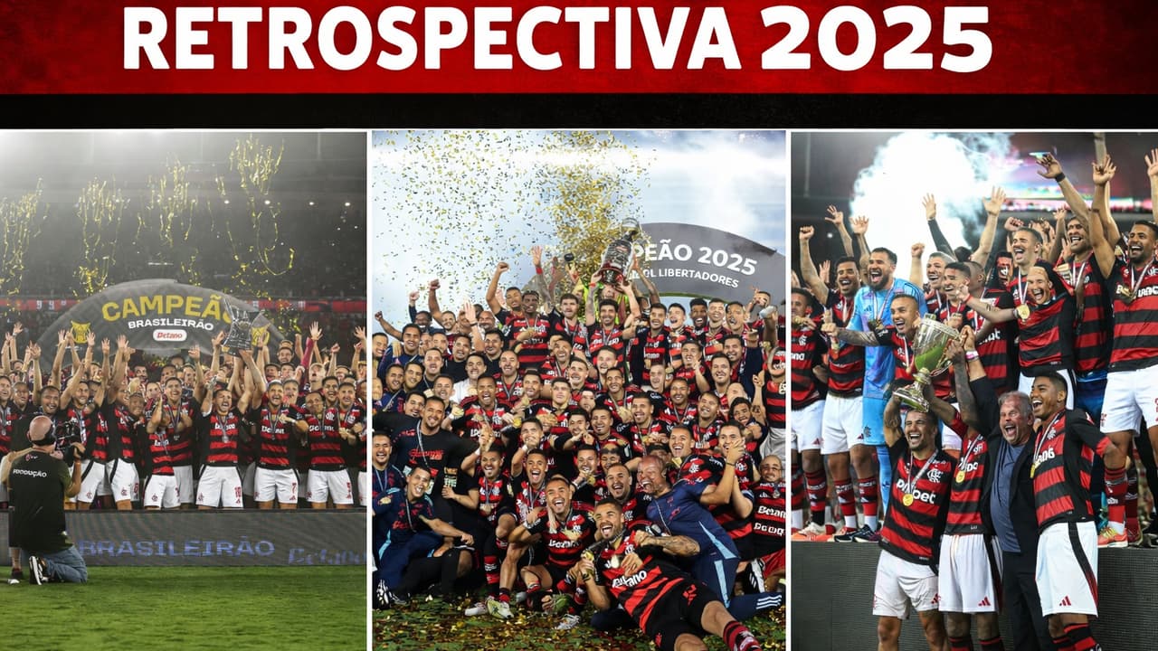 Flamengo vive ano histórico em 2025, com conquistas memoráveis e torcida em delírio