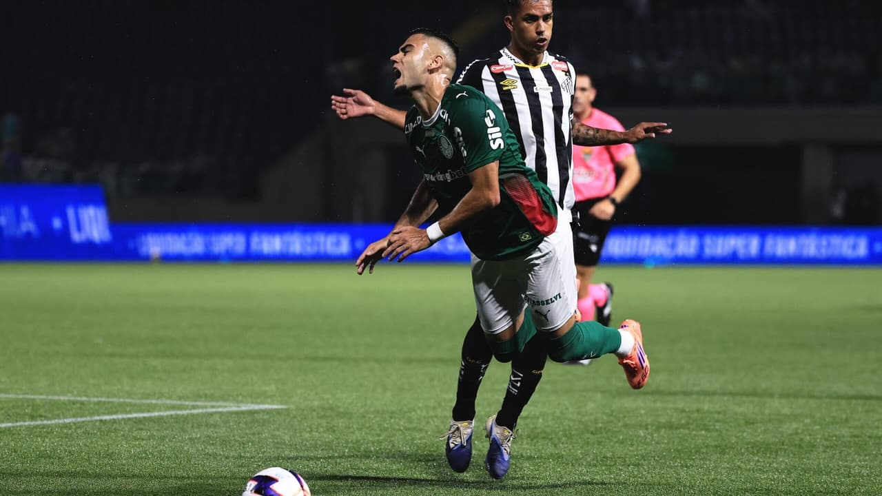 Saída de jogador no clássico Palmeiras x Santos gera apreensão entre torcedores: 