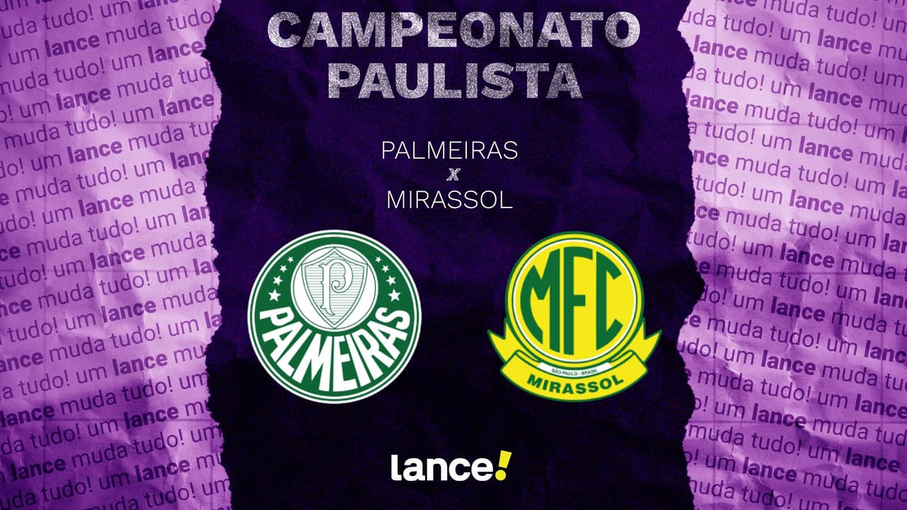 Palmeiras x Mirassol: duelo decisivo a ser transmitido ao vivo, escalados para brigar pela vitória