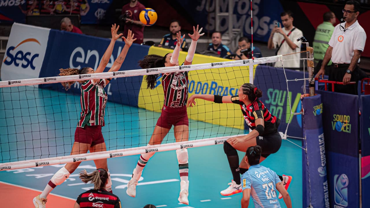 Liderança do Flamengo em risco: saiba onde assistir e os horários da 14ª rodada da Superliga Feminina