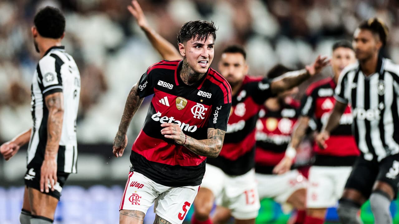 Pulgar brilha no Flamengo: o volante que se tornou artilheiro e sustentação da equipe sob Filipe Luís