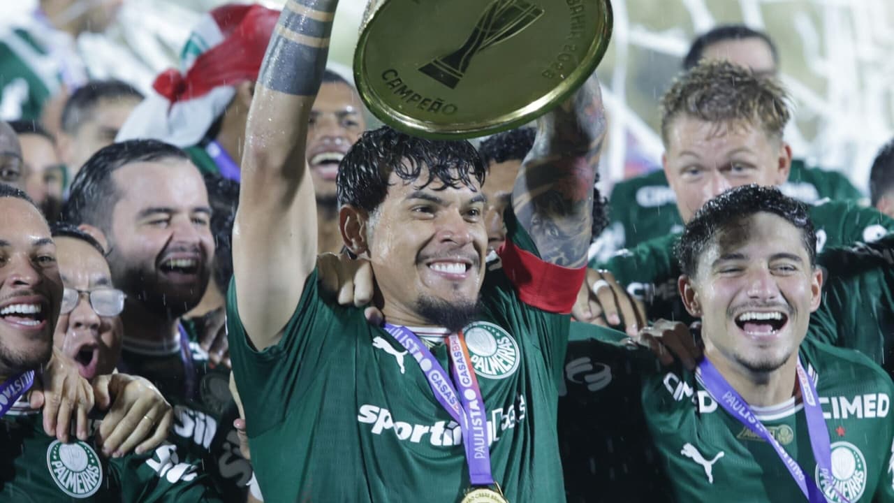 Gustavo Gómez conquista 13° título e se torna o maior vencedor da história do Palmeiras
