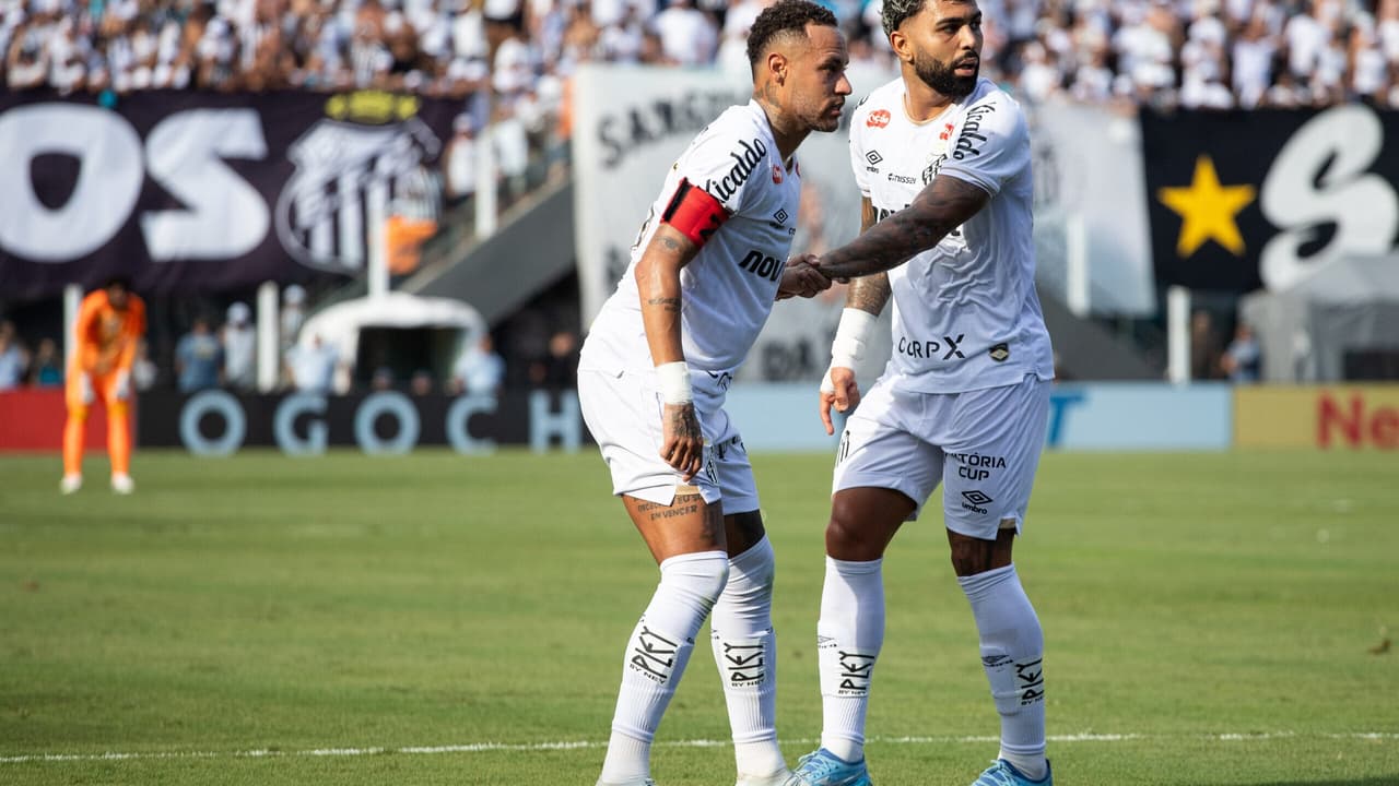 Gabigol treina normalmente com elenco do Santos e deve encarar Flamengo no Maracanã
