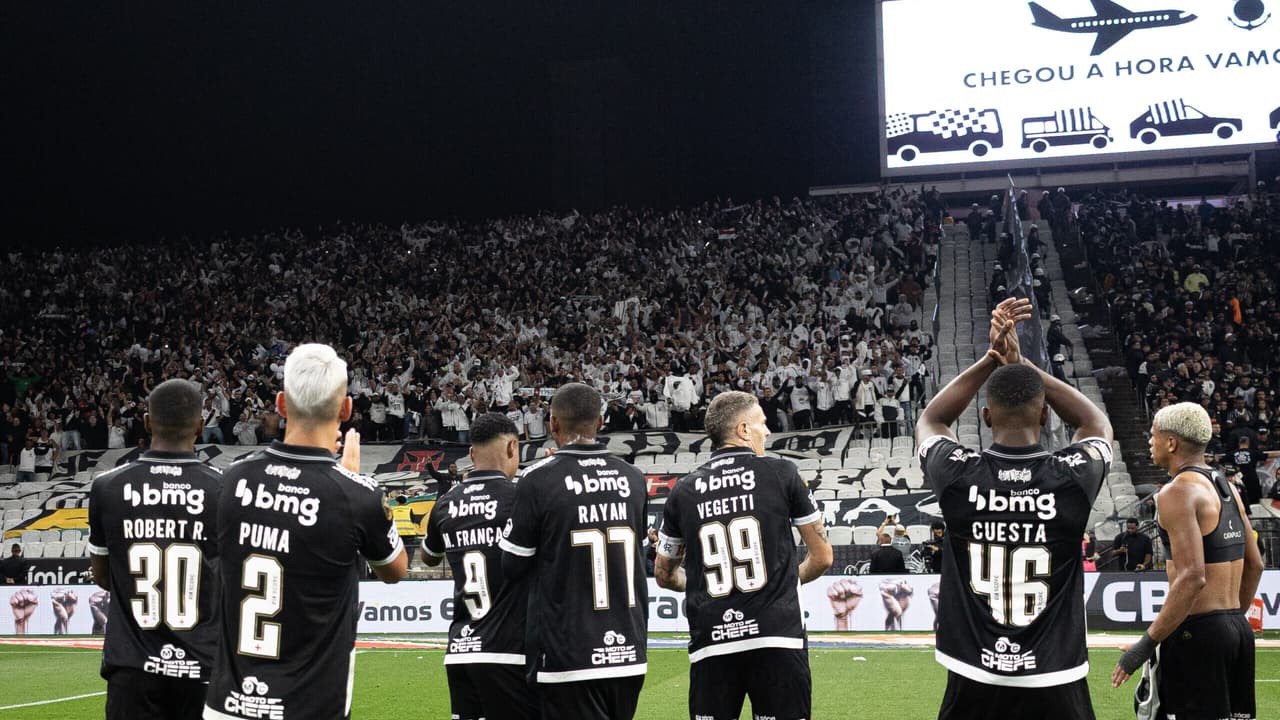 Vasco tenta quebrar tabu histórico contra o Corinthians na Neo Química Arena