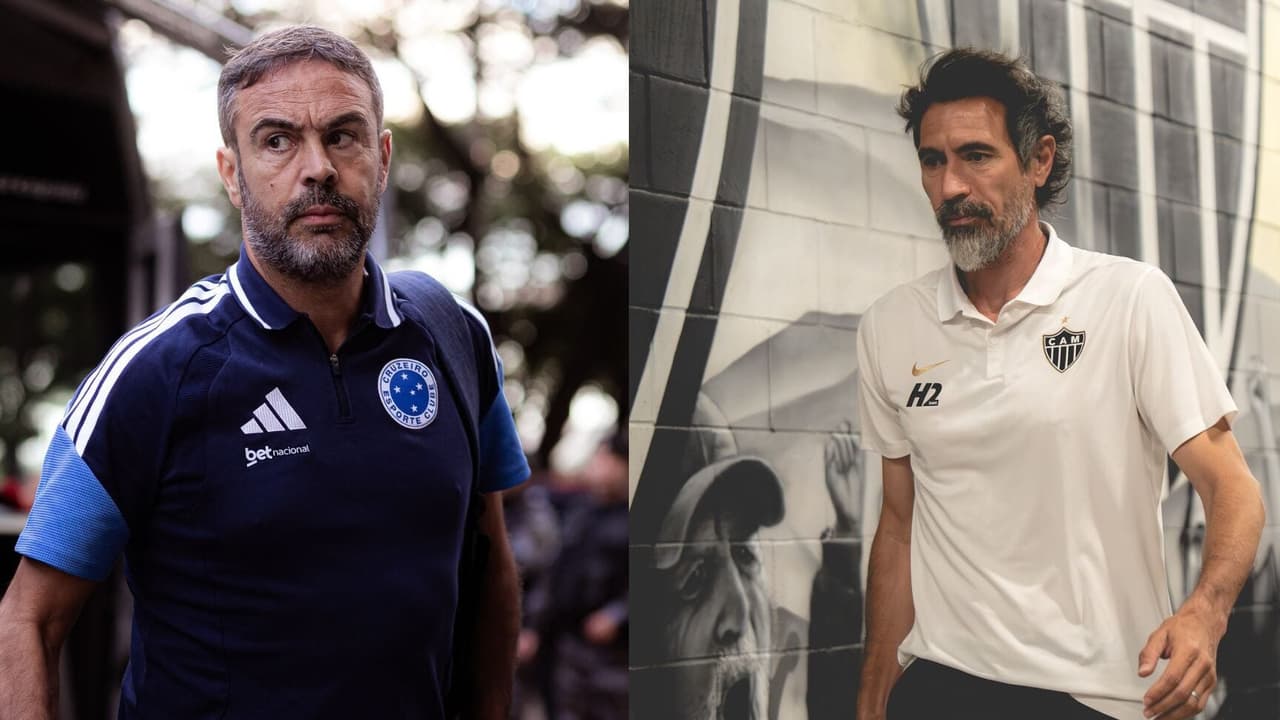 Artur Jorge e Eduardo Domínguez: o confronto dos treinadores no clássico entre Cruzeiro e Atlético-MG — Futebol